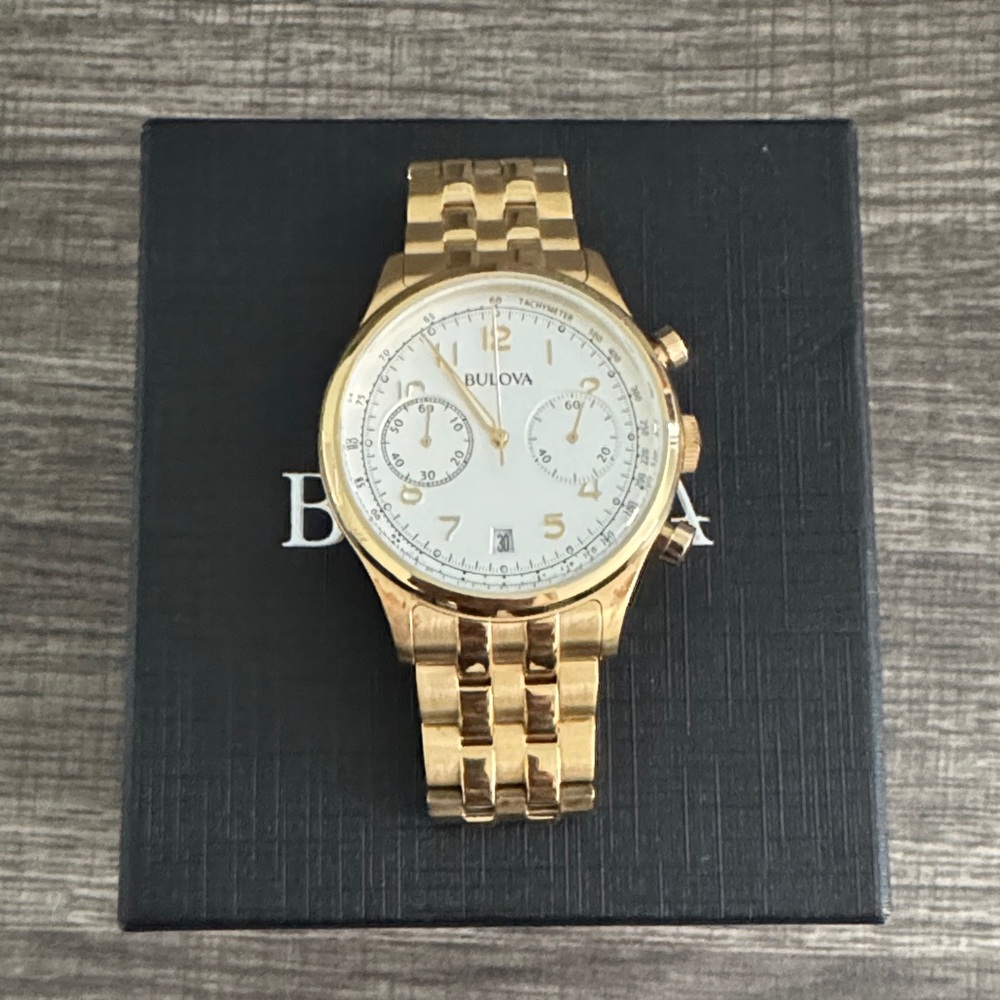 Bulova Men's Gold-Tone Chronograph Watch - Gold